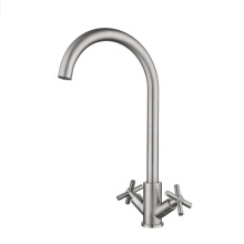 YL90011 Hochwertiger Chrommixer -Tap -Wasserhahn, Doppelgriff Küchenmixer, 304 Edelstahl Küchenarmatur